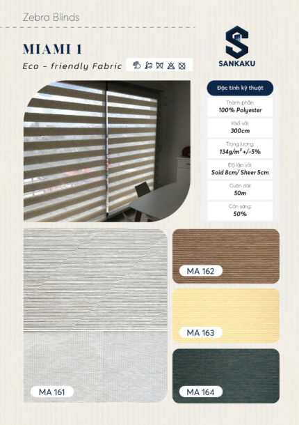 Rèm Cầu Vồng MIAMI 1 SANKAKU