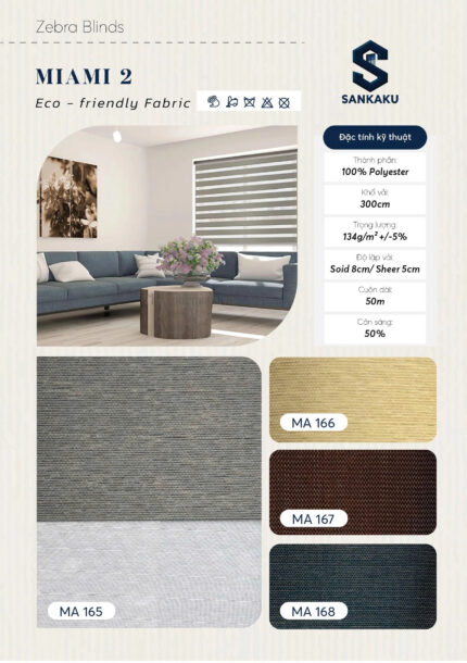 Rèm Cầu Vồng MIAMI 2 SANKAKU