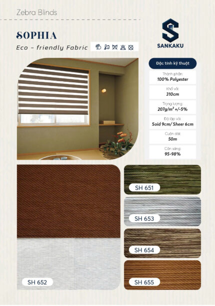 Rèm Cầu Vồng SOPHIA SANKAKU