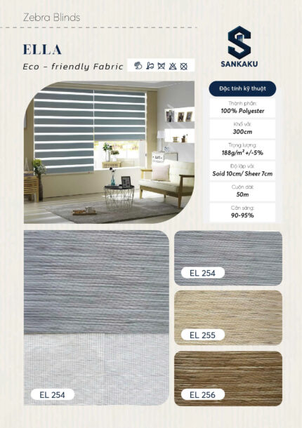 Rèm Cầu Vồng ELLA SANKAKU