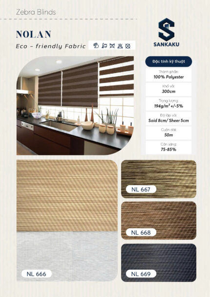 Rèm Cầu Vồng NOLAN SANKAKU