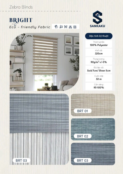 Rèm Cầu Vồng BRIGHT SANKAKU