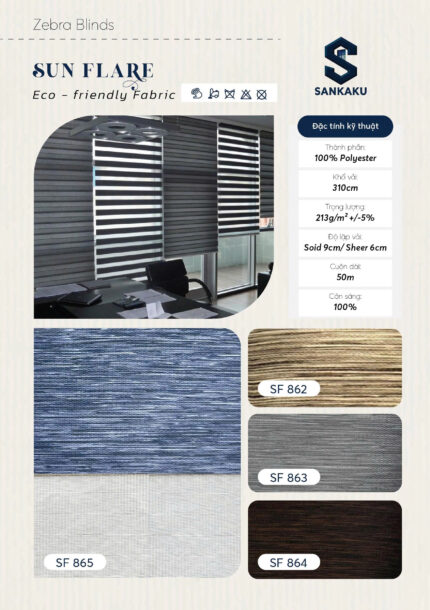 Rèm Cầu Vồng SUN FLARE SANKAKU