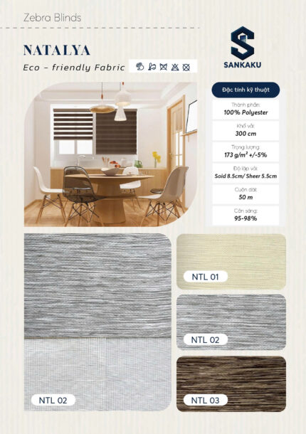 Rèm Cầu Vồng NATALYA SANKAKU