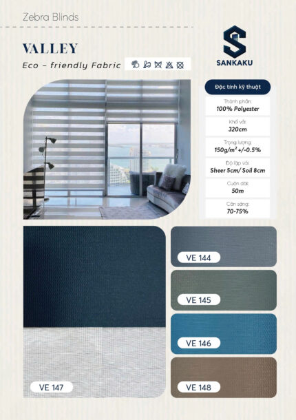 Rèm Cầu Vồng VALLEY SANKAKU